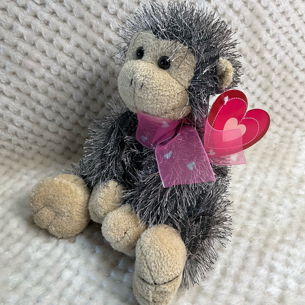 Loblaws Plush Monkey Gray Cream Stuffed Animal Toy with Tags #2